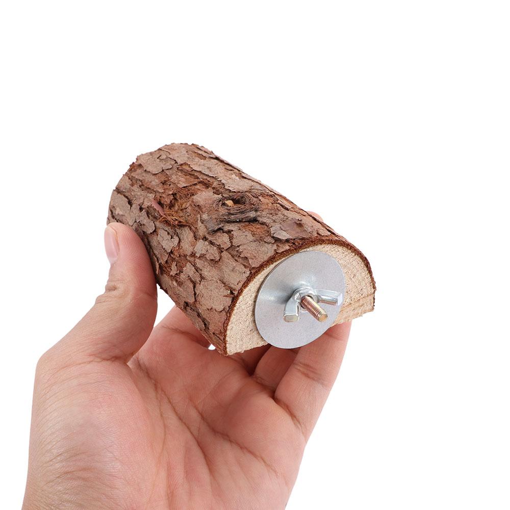 Wooden Rat Budgie Platform Perches Bird Toy Parrot Stand