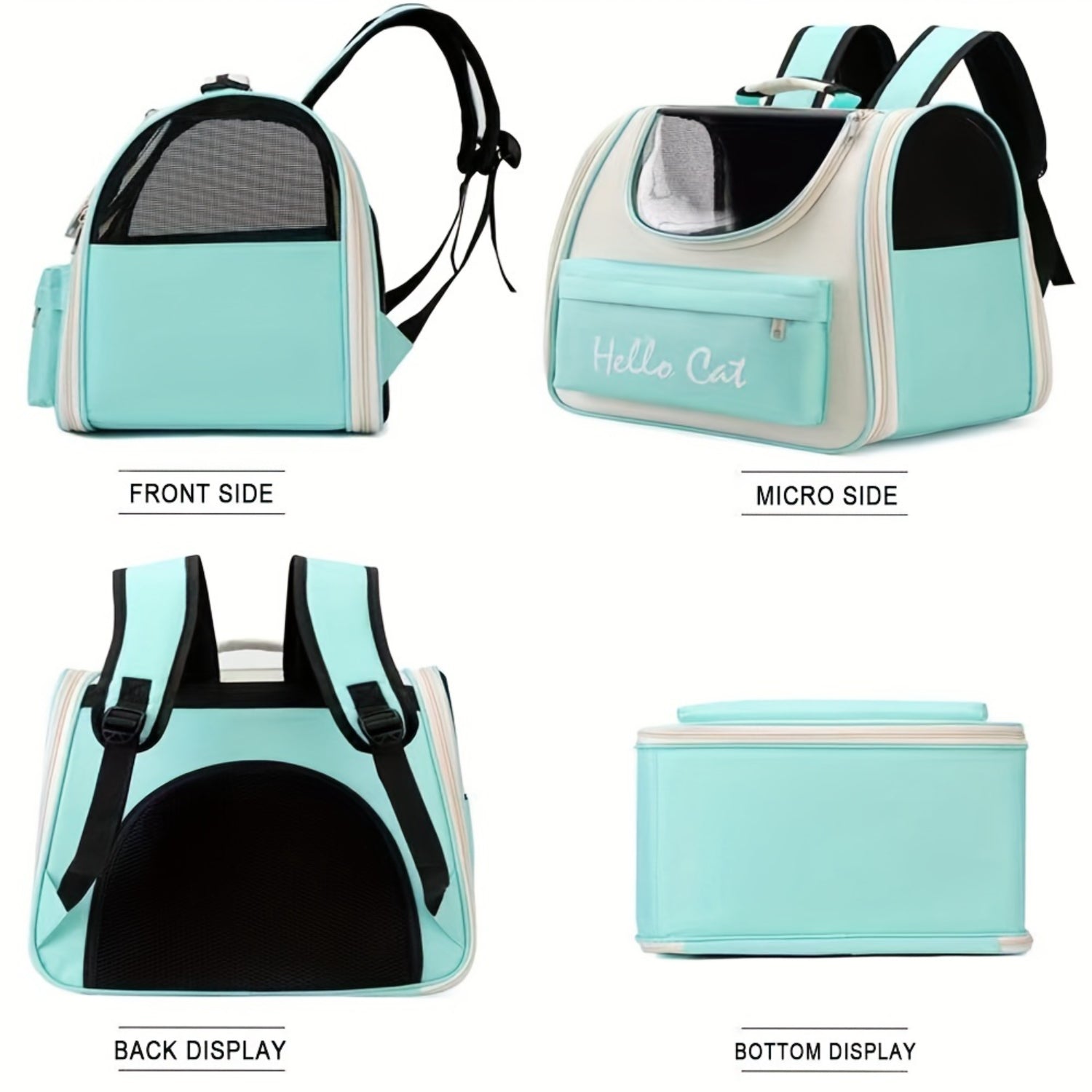 1Pc Cat Bag, Outing Portable Foldable Breathable Capsule Large Space Cat Bag