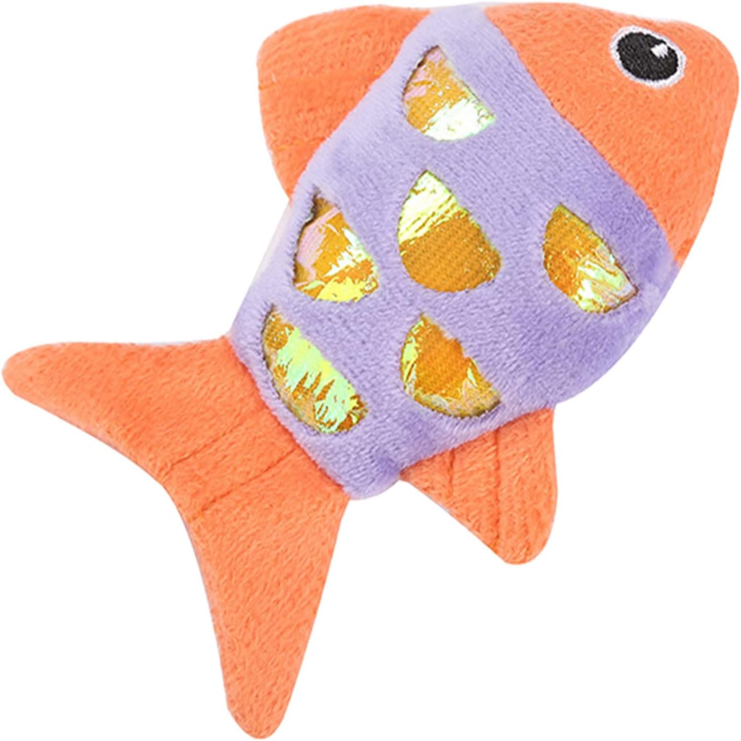 Cat Plush- for Cat Toy Kitten Toy Gift for Cat Cute Fish Teething Chew Toy with Rattle Sound Cat Chewing Toy for Indoor Cats