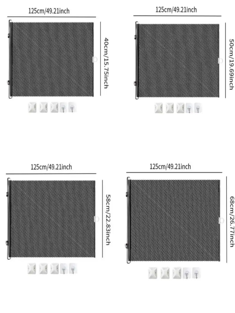 Retractable Indoor Pet Safety Gate Mesh Fence Wide, for Doors & Hallways for Dogs & kitten, Mounting Accessories Included