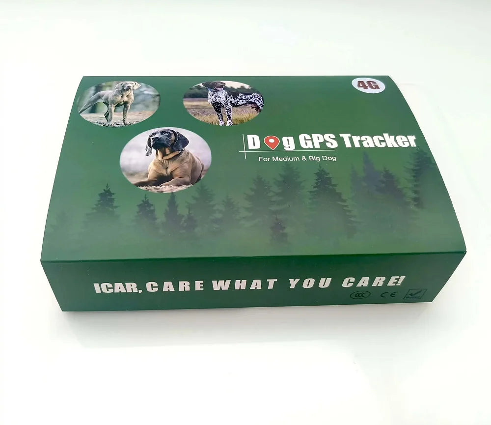 4G GPS Tracker Dog Collar for Hunting Dogs Cow Sheep 4000 mAh IP68 Waterproof Pet Tracker Large Animal Collar with Free App