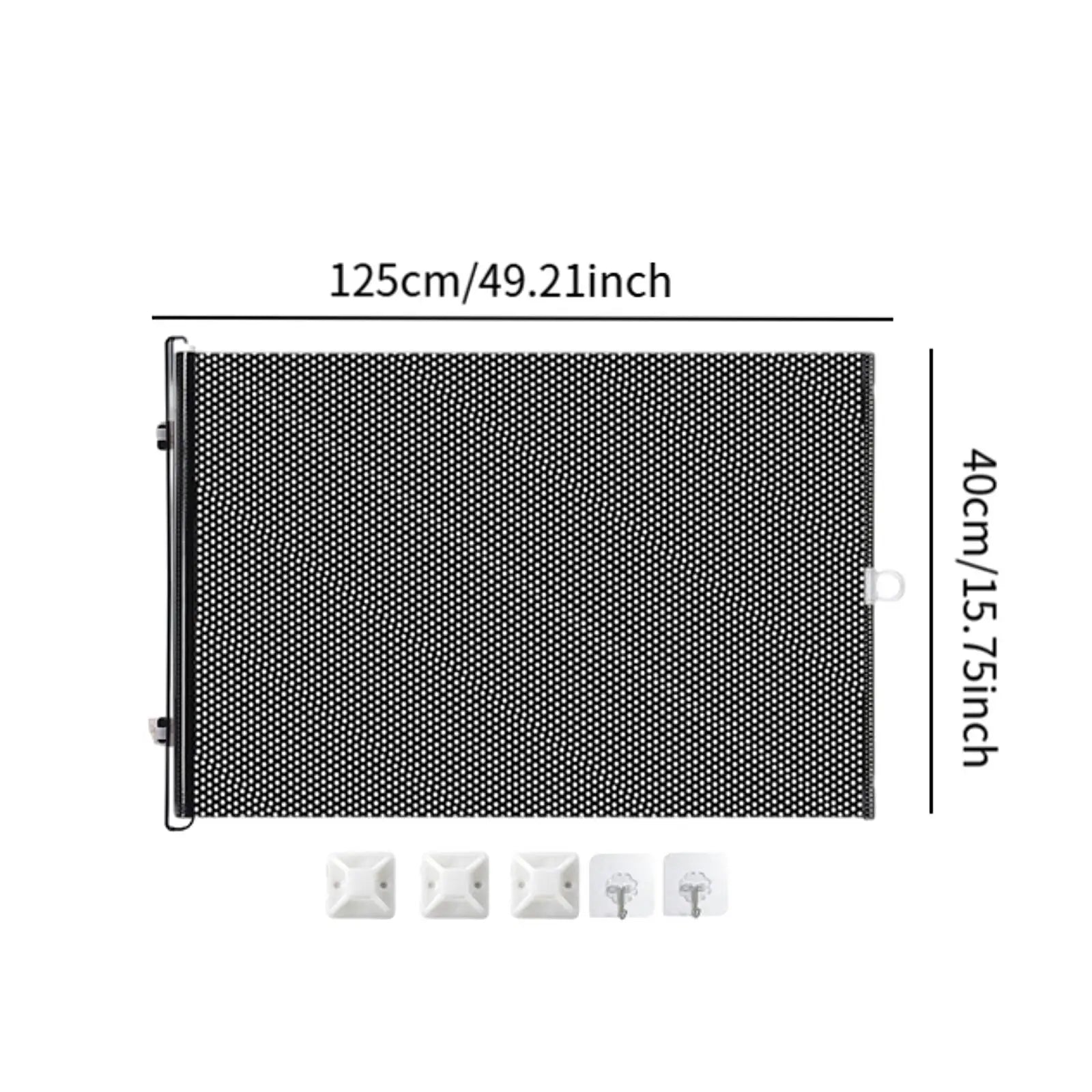 Retractable Indoor Pet Safety Gate Mesh Fence Wide, for Doors & Hallways for Dogs & kitten, Mounting Accessories Included