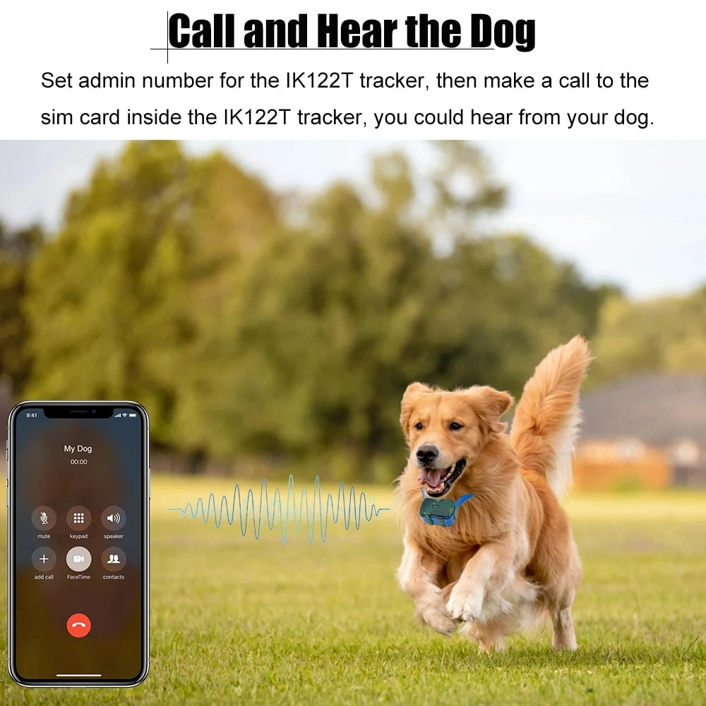 4G GPS Tracker Dog Collar for Hunting Dogs Cow Sheep 4000 mAh IP68 Waterproof Pet Tracker Large Animal Collar with Free App