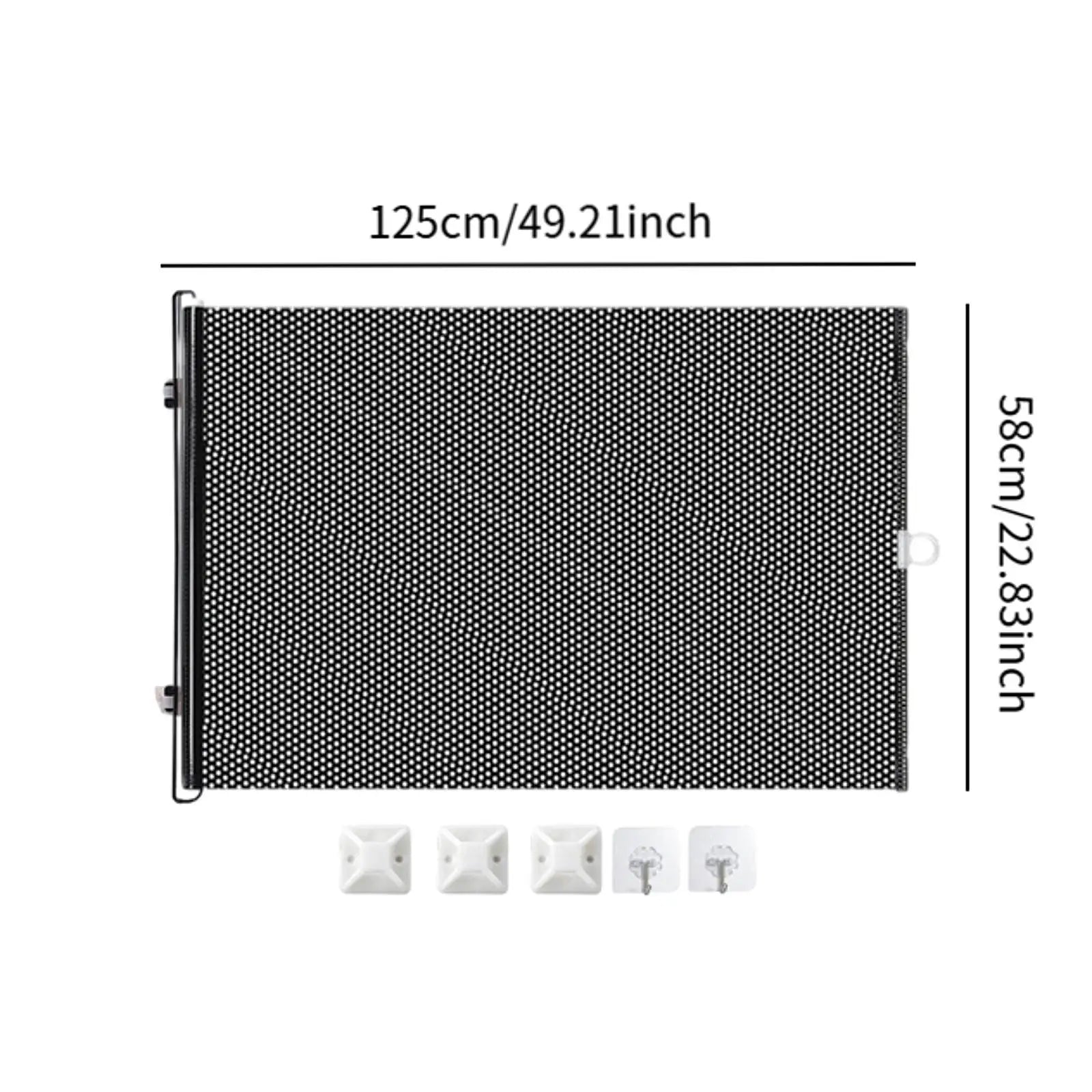 Retractable Indoor Pet Safety Gate Mesh Fence Wide, for Doors & Hallways for Dogs & kitten, Mounting Accessories Included