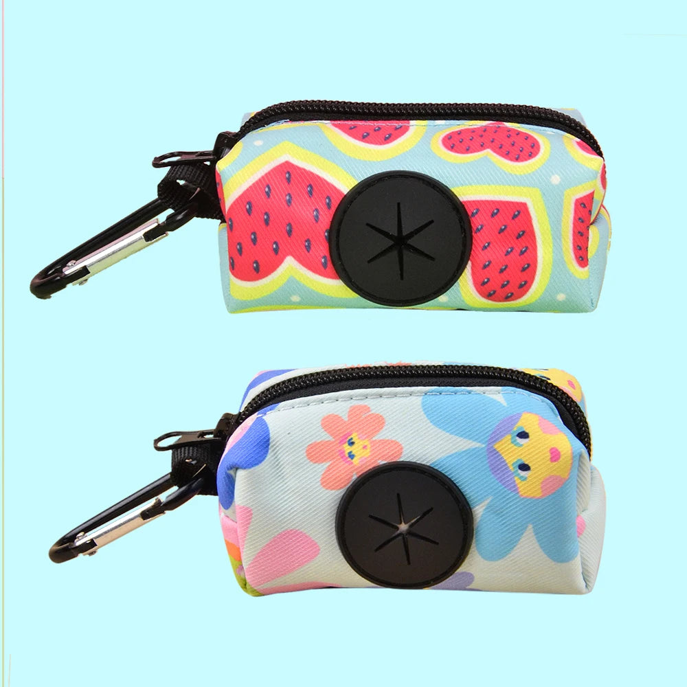 Value pack 1pcs/2pcs dog poop bags different patterns to choose easy convenient  cleaning pet feces ( no leash and waste bag)