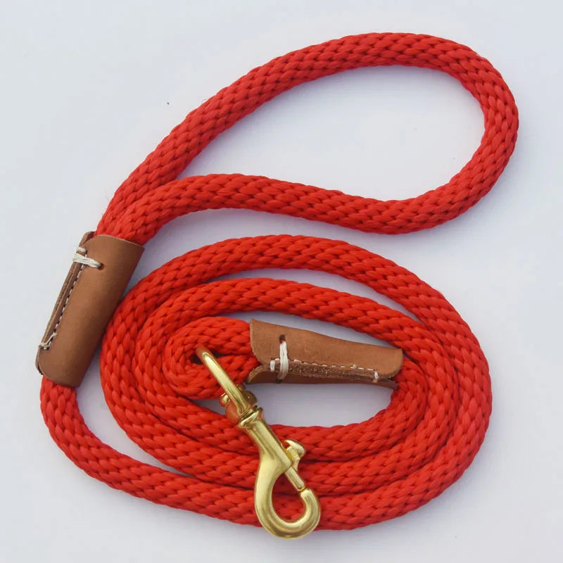 Dog Training Leash Rope Dog Check Cord/ Lightweight Small Medium Dog Tracking Leads 2M 5M 10M black red color Long dog leash