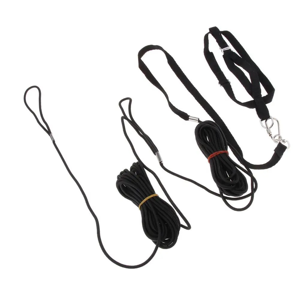 Parrot Leash Adjustable Bird Harness For Small to Large Parrots Macaws Black Bird Harness Leash for Parrot