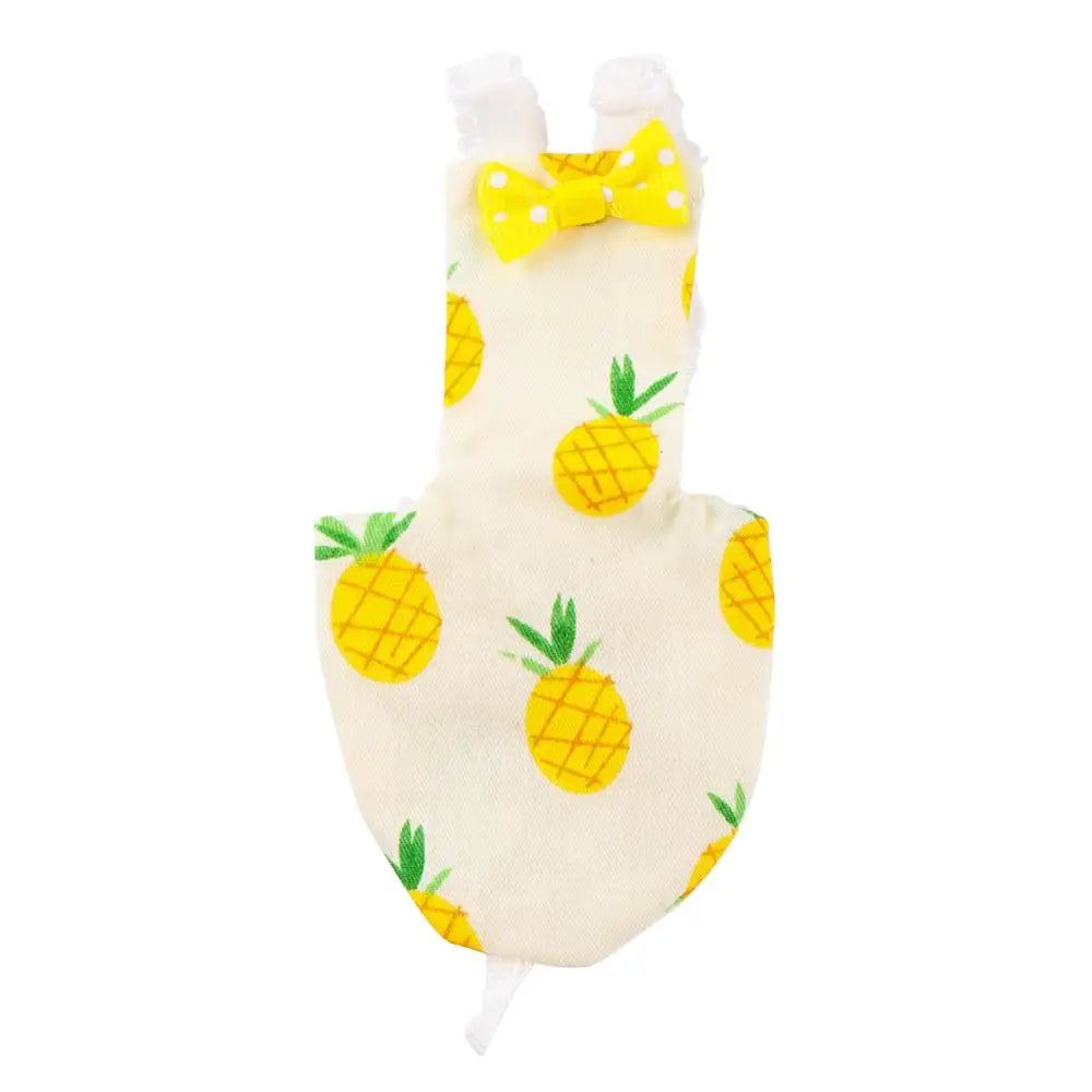 Parrot Diaper with Bowtie Cute Colorful Fruit Floral Cockatiel Pigeons Small Medium Large Pet Birds Flight Suit Clothes Washable