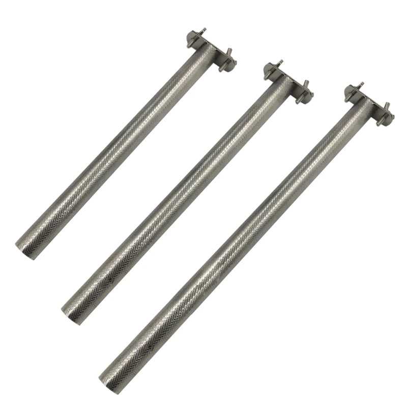 20/25/30CM Parrot Perches Bird Stainless Steel Stand Scratching Stick Climbing Paw Grinding Toys for Birds Cage Accessories