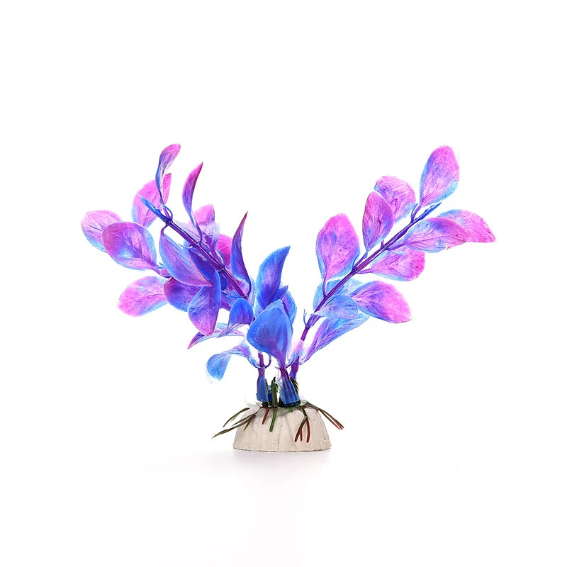1PCS Artificial Plastic Water Plant Grass Aquarium Decorations Plants Fish Tank Grass Flower Ornament Decor Aquatic Accessories