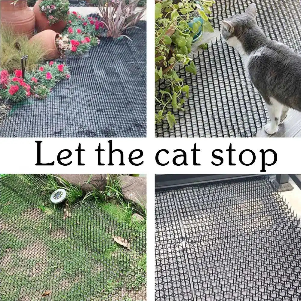 Gardening Cat Scat Mat Repellent Mat Anti-Cat With Prickle Strips Spikes Straps Deterrent Keep Cat Dog Away Digging Pet Supplies