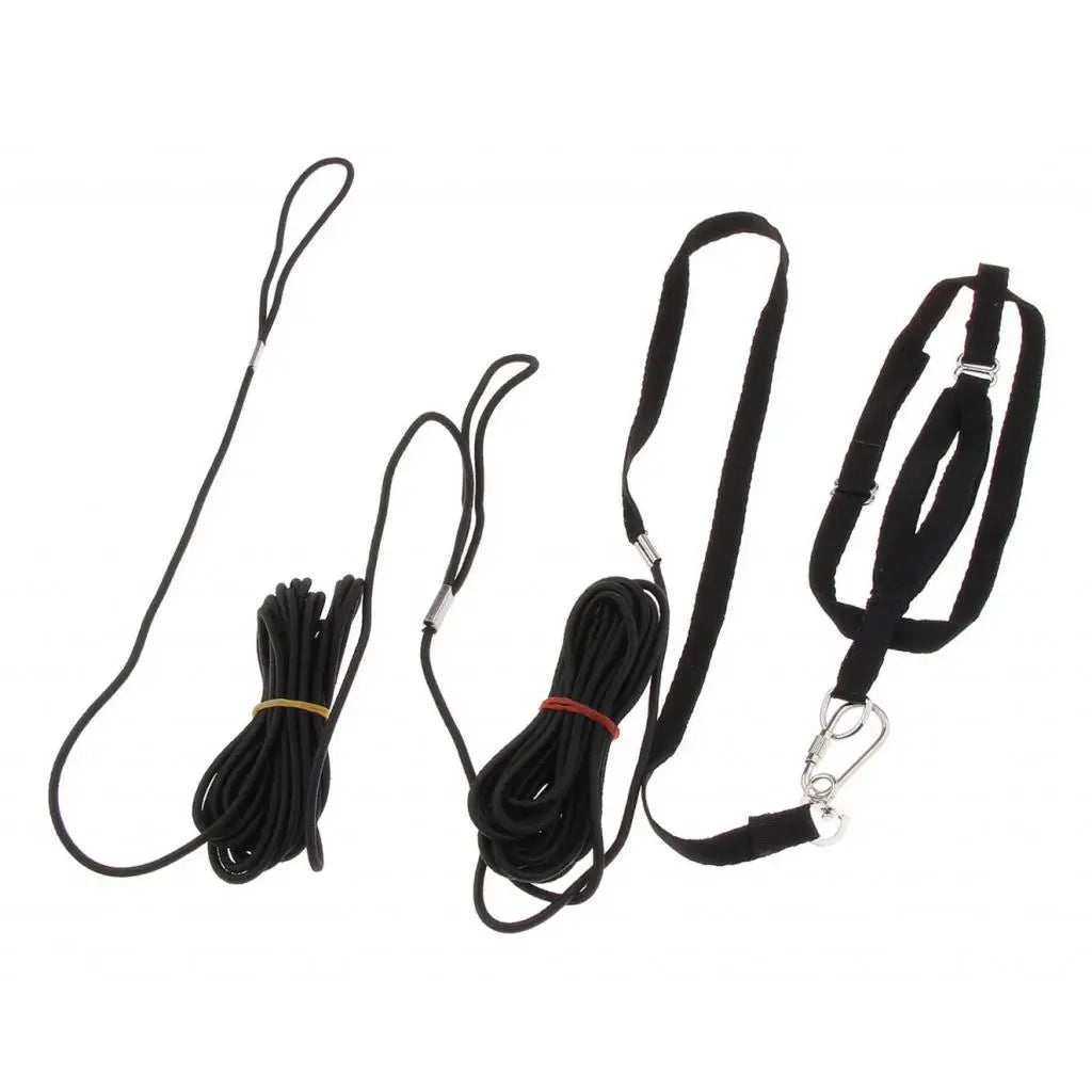 Parrot Leash Adjustable Bird Harness For Small to Large Parrots Macaws Black Bird Harness Leash for Parrot