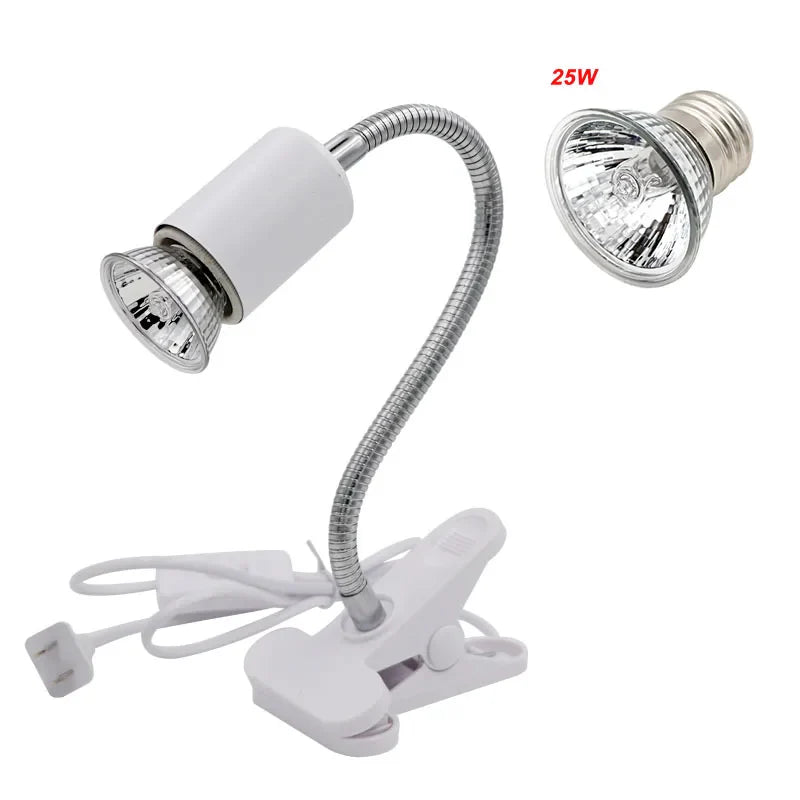 UVA+UVB E27 Pet Reptile Lamp Clip-on Bulb Lamp Holder Turtle Basking UV Heating Lamp Kit Tortoises Light Lizards Lighting