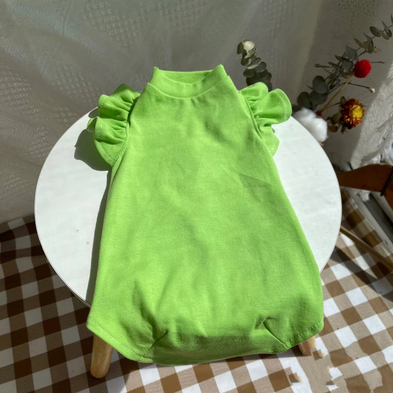 2021 Luxury Sphynx Cat Clothes Summer Dog Fancy Dress For Hairless Cats Clothing Small French Bulldog Puppy Costume Kittens Vest