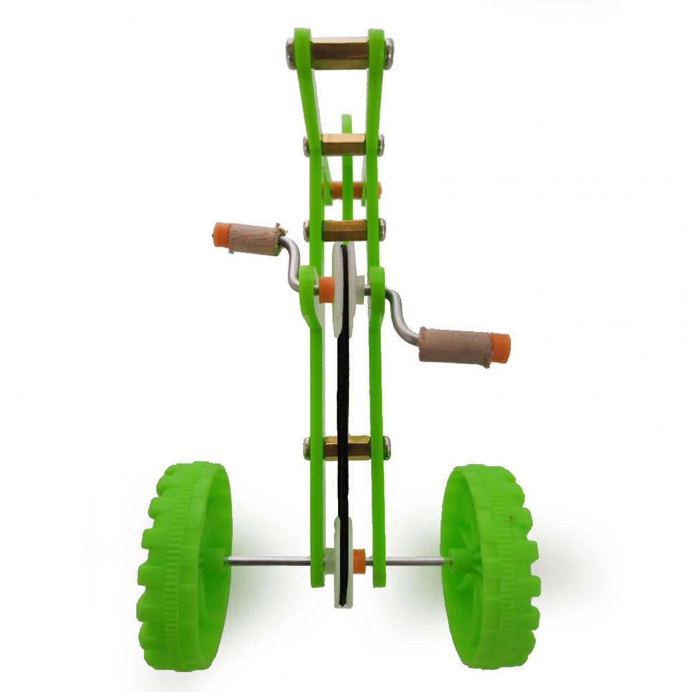 Bird Interactive Toy Creative Colorful Fun Parrot Green Bicycle Toy Household Birdcage Decoration для попугаев