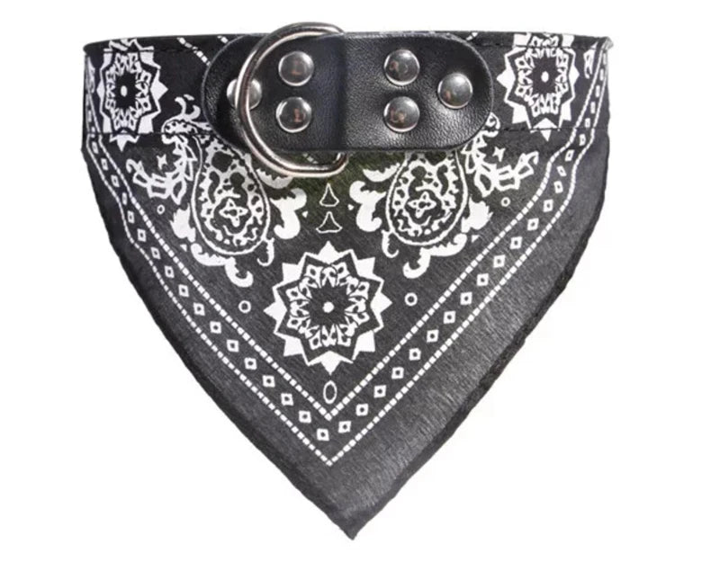 SUPREPET Cute Adjustable Small Dog Collars Puppy Pet Slobber Towel Outdoor Cat Collar Print Scarf  Design Dog Collar Neckerchief