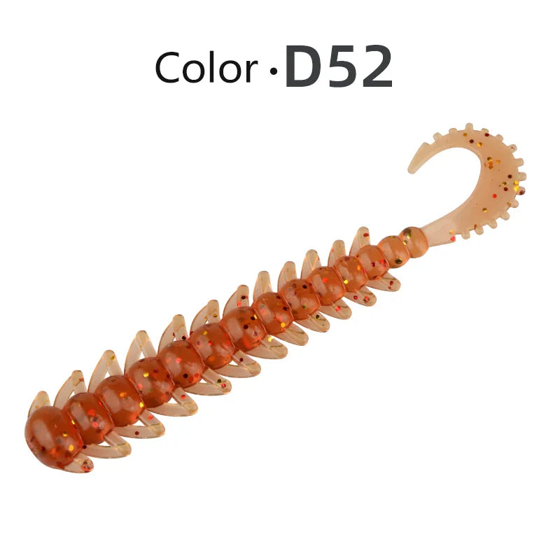 MEREDITH Fishing Lure Bug see Silicone Baits 75mm 20pcs Fishing Wobbler Bass Pike Shad Artificial Swimbait Jigging Soft Lures