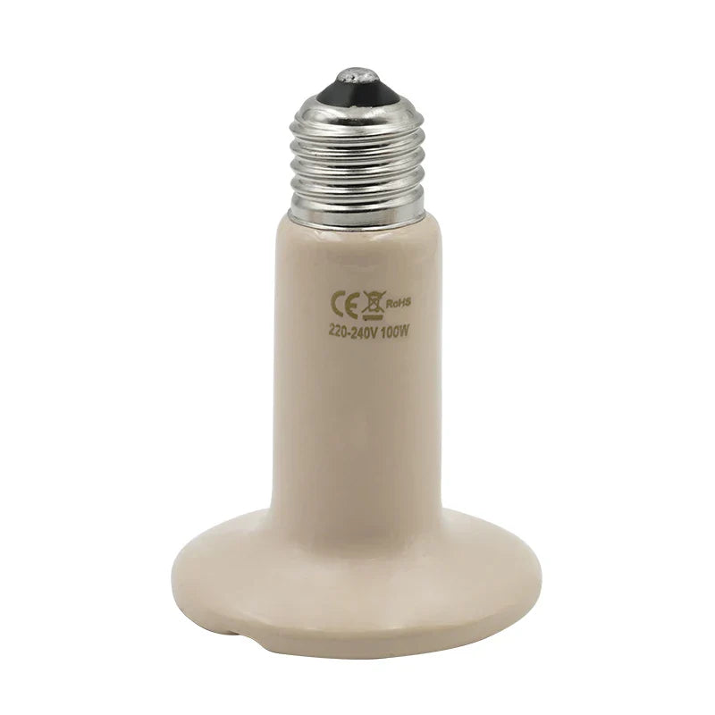 5Pcs Pet Heating Lamp 220V Infrared Ceramic Emitter Heat Light Bulb Pet Brooder Reptile Lamp 25W 50W 75W 100W 150W 200W