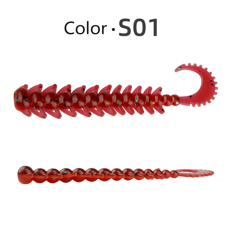 MEREDITH Fishing Lure Bug see Silicone Baits 75mm 20pcs Fishing Wobbler Bass Pike Shad Artificial Swimbait Jigging Soft Lures