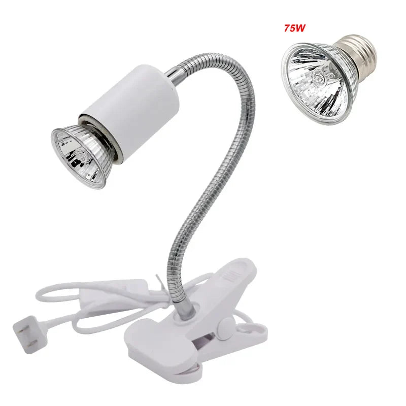 UVA+UVB E27 Pet Reptile Lamp Clip-on Bulb Lamp Holder Turtle Basking UV Heating Lamp Kit Tortoises Light Lizards Lighting