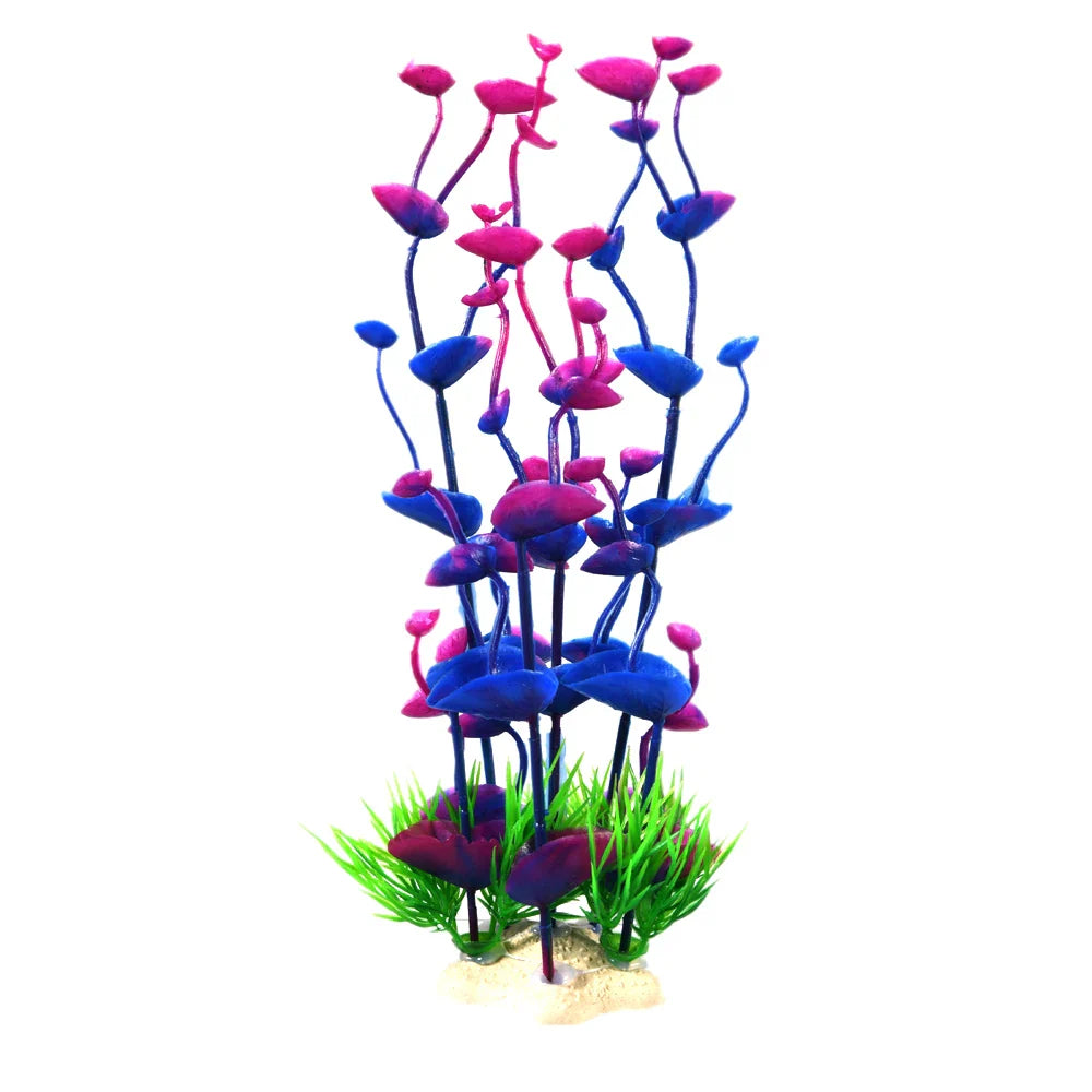1PC PVC Fish Tank Decoration Simulation Artificial Trumpet Environmental Aquarium  Simulation Fake Aquatic Plants