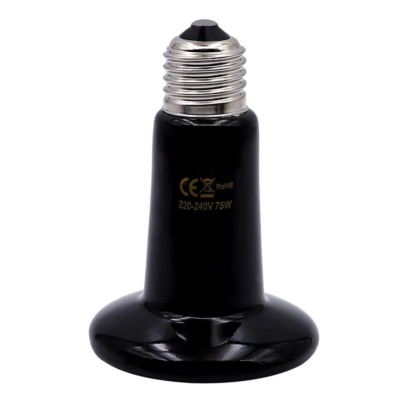 5Pcs Pet Heating Lamp 220V Infrared Ceramic Emitter Heat Light Bulb Pet Brooder Reptile Lamp 25W 50W 75W 100W 150W 200W