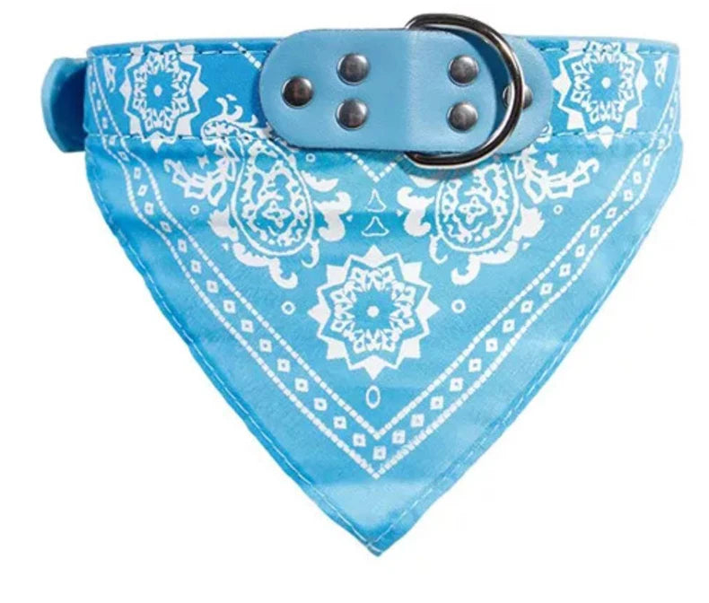SUPREPET Cute Adjustable Small Dog Collars Puppy Pet Slobber Towel Outdoor Cat Collar Print Scarf  Design Dog Collar Neckerchief