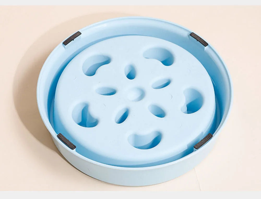 Slow Feeder Dog Bowls Dishes Bloat Stop Puppy Food Water Bowl for Dog Cat Non Slip Slow Eating Puzzle Maze Fun Pet Feeding Bowl