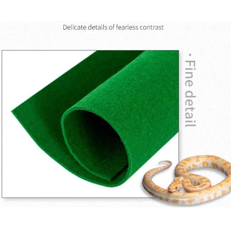 Reptiles Carpet Liner Snakes Lizards  Terrarium Large Soft Cage Floor Green material moisturizing bottom pad