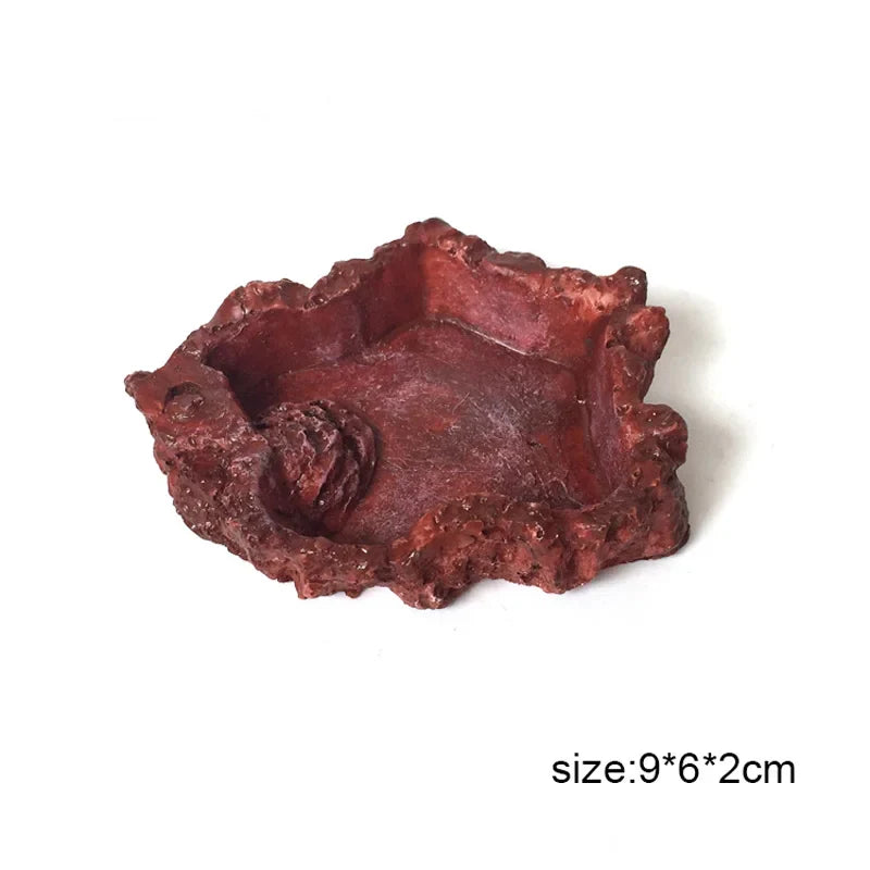 Crawler Pet Feeder Bowl Basin Resin Non-toxic Food Water Pot Reptile Turtle Tortoise Scorpion Lizard Crabs Pets Supplies