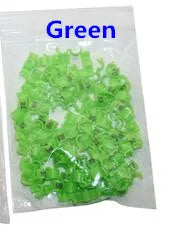 100 Pcs / lot Bird clip ring 2.7mm 3mm 4mm 4.5mm 5mm Plastic foot rings Colorful birds, Acacia birds pigeon All kinds of bird fo