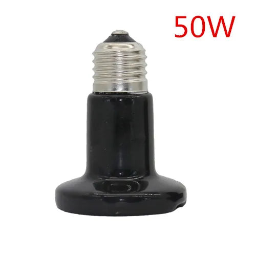 6 Pcs Reptile Pet No Light Far Infrared Ceramic Heating Lamp E27  25W 50W 75W 100W Small Mini Heat Lamp
