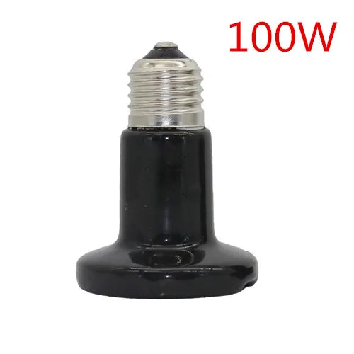 6 Pcs Reptile Pet No Light Far Infrared Ceramic Heating Lamp E27  25W 50W 75W 100W Small Mini Heat Lamp