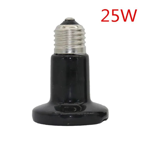 6 Pcs Reptile Pet No Light Far Infrared Ceramic Heating Lamp E27  25W 50W 75W 100W Small Mini Heat Lamp