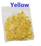 100 Pcs / lot Bird clip ring 2.7mm 3mm 4mm 4.5mm 5mm Plastic foot rings Colorful birds, Acacia birds pigeon All kinds of bird fo