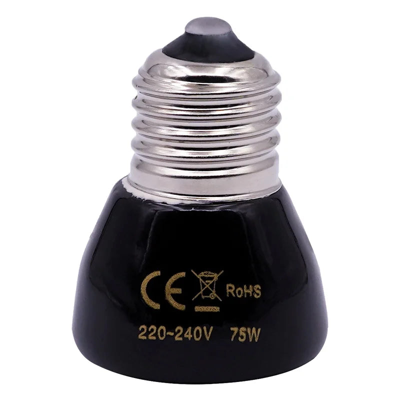 5Pcs Pet Heating Lamp 220V Infrared Ceramic Emitter Heat Light Bulb Pet Brooder Reptile Lamp 25W 50W 75W 100W 150W 200W