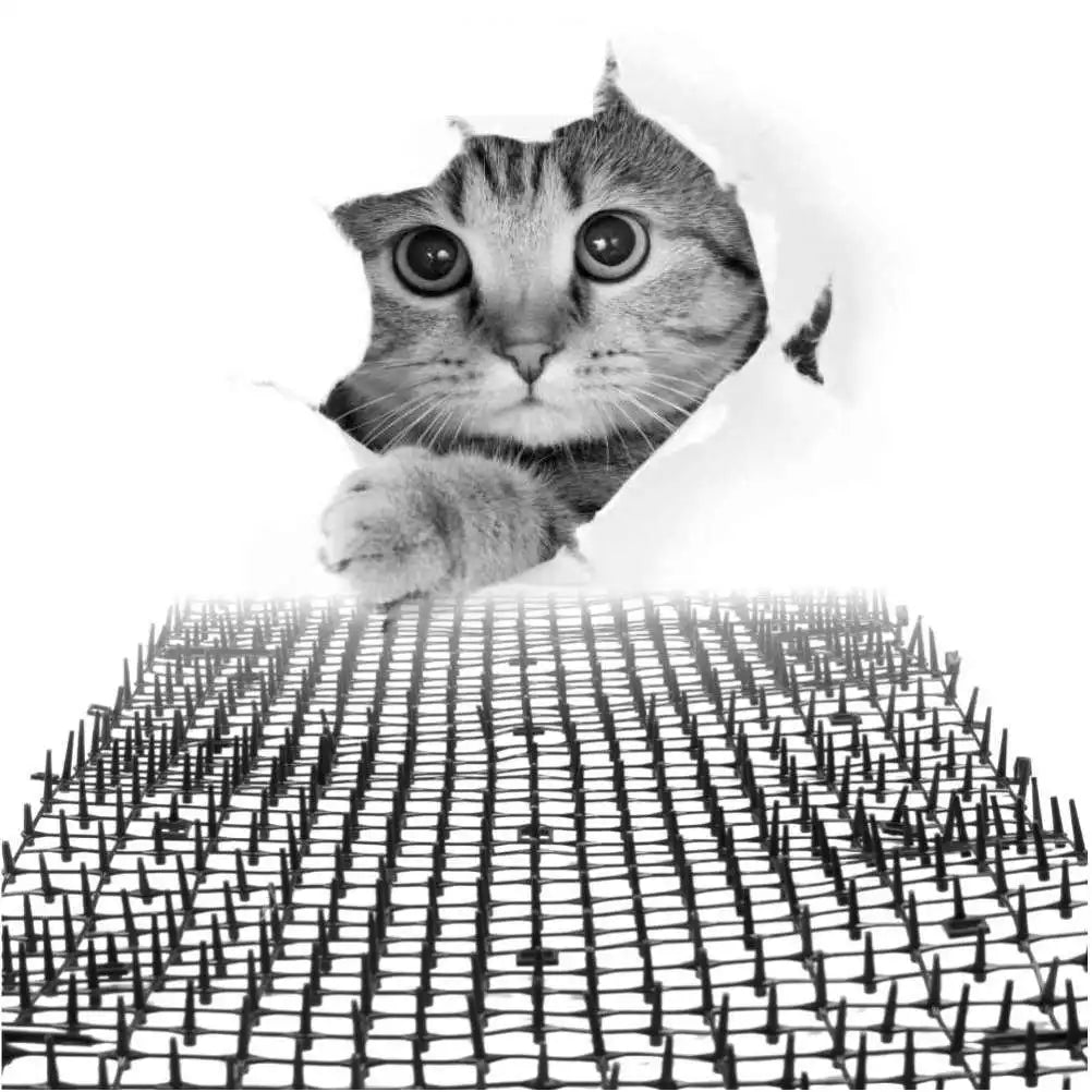 Gardening Cat Scat Mat Repellent Mat Anti-Cat With Prickle Strips Spikes Straps Deterrent Keep Cat Dog Away Digging Pet Supplies