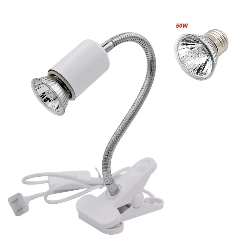 UVA+UVB E27 Pet Reptile Lamp Clip-on Bulb Lamp Holder Turtle Basking UV Heating Lamp Kit Tortoises Light Lizards Lighting