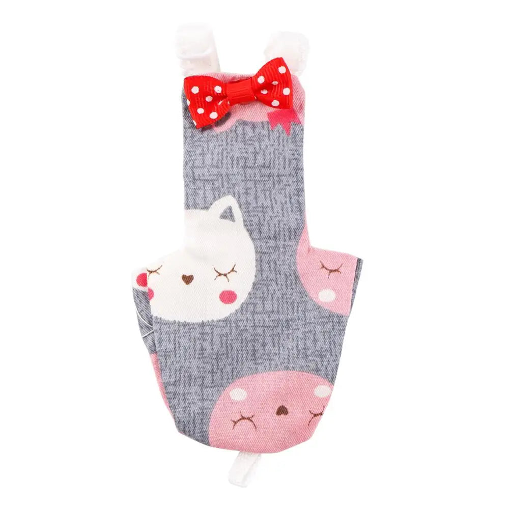 Parrot Diaper with Bowtie Cute Colorful Fruit Floral Cockatiel Pigeons Small Medium Large Pet Birds Flight Suit Clothes Washable