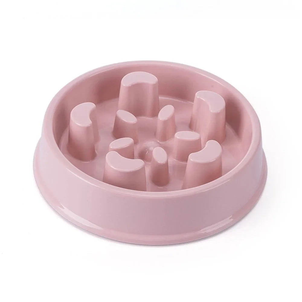 Slow Feeder Dog Bowls Dishes Bloat Stop Puppy Food Water Bowl for Dog Cat Non Slip Slow Eating Puzzle Maze Fun Pet Feeding Bowl