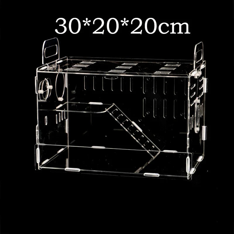 Acrylic Hamster Cage Transparent Single/Double/ Three Layer Villa Guinea Pig Golden Silk Bear Empty Cage Supplies Small Pet Nest