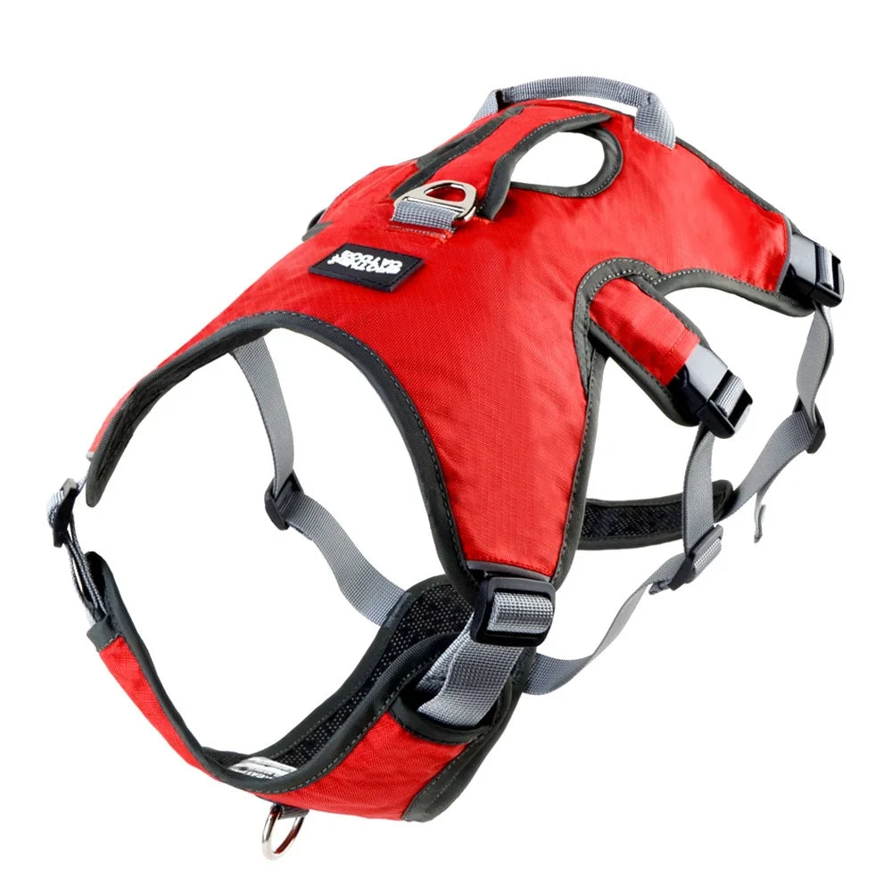 Reflective Nylon Pet Dog Harness No Pull Adjustable Medium Large Naughty Dog Vest Safety Vehicular Lead Walking Running
