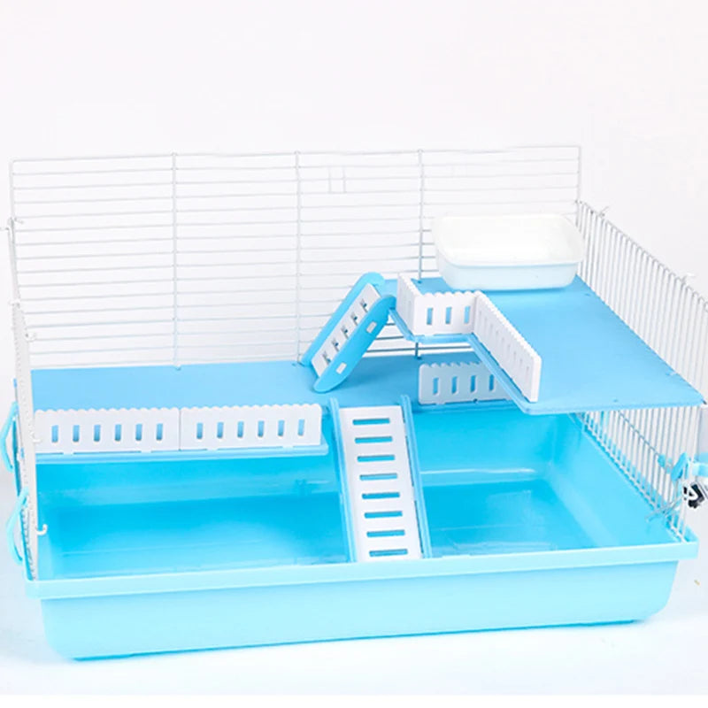 Double Layer Hamster Playing Standing Platform Safety Climbing Ladder Small Animals Cage Toys for Mouse Rat