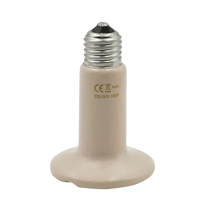 5Pcs Pet Heating Lamp 220V Infrared Ceramic Emitter Heat Light Bulb Pet Brooder Reptile Lamp 25W 50W 75W 100W 150W 200W