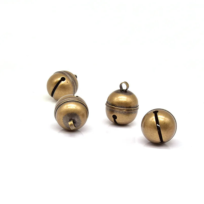Cat Dog Collar Bells Brass Bells For Collar Dog Charm Bells Pet Pendant with Key Rings For Collars Necklace Pet Accessories
