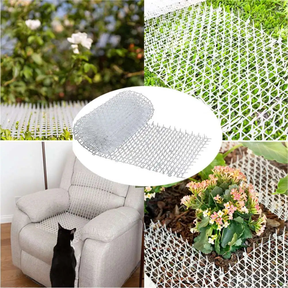 Gardening Cat Scat Mat Repellent Mat Anti-Cat With Prickle Strips Spikes Straps Deterrent Keep Cat Dog Away Digging Pet Supplies
