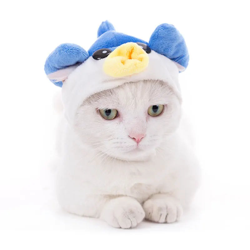 Animal Decorate Pet Cat Hat Multi Sizes Designer Soft Cotton Dogs Accessories Head Wear Adjustable Lovely Winter Kitten Caps