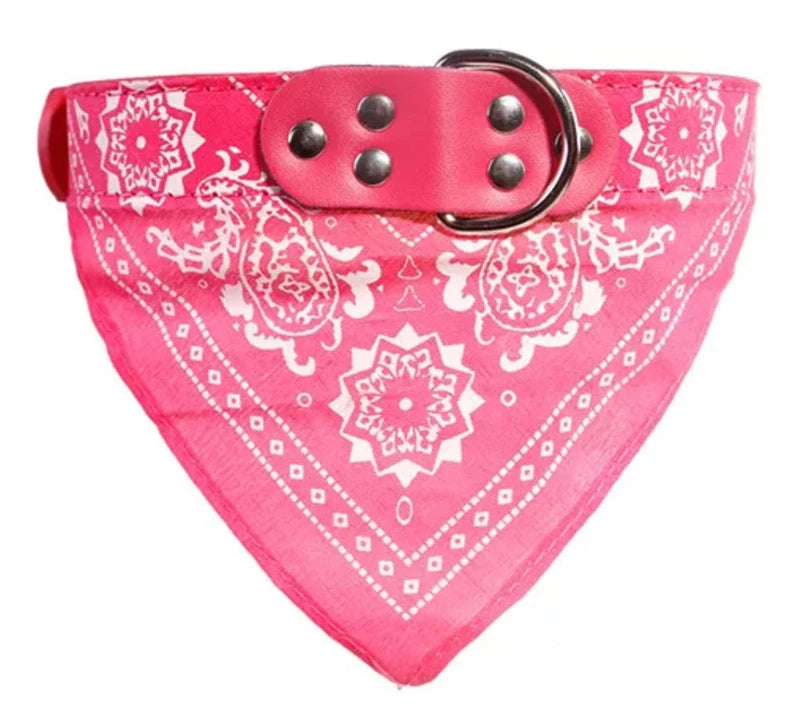 SUPREPET Cute Adjustable Small Dog Collars Puppy Pet Slobber Towel Outdoor Cat Collar Print Scarf  Design Dog Collar Neckerchief