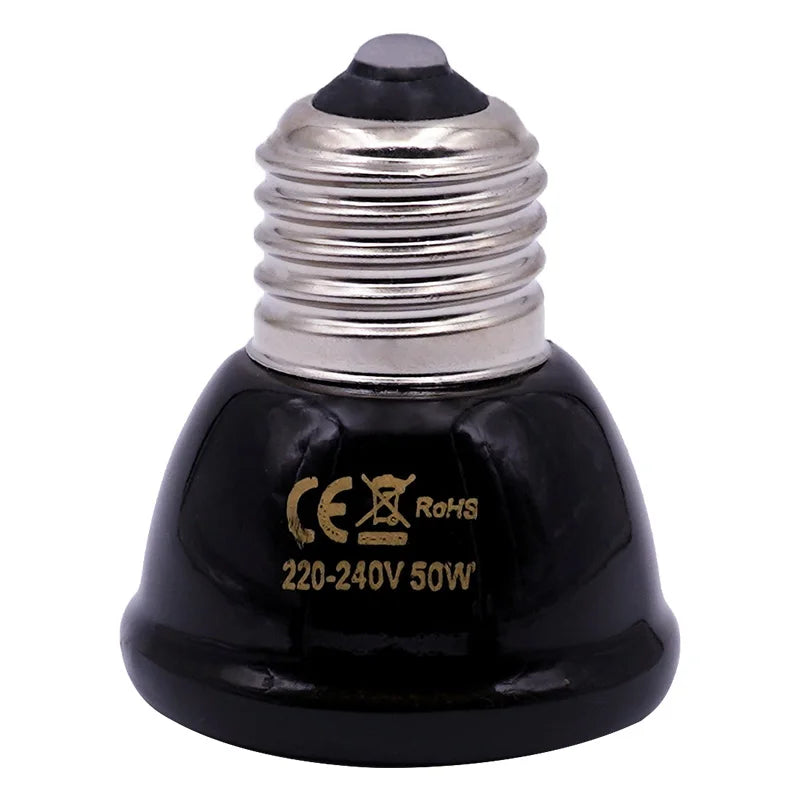 5Pcs Pet Heating Lamp 220V Infrared Ceramic Emitter Heat Light Bulb Pet Brooder Reptile Lamp 25W 50W 75W 100W 150W 200W
