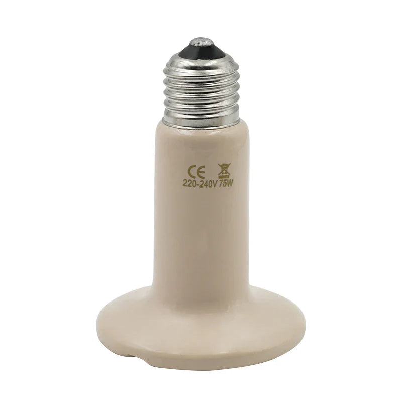 5Pcs Pet Heating Lamp 220V Infrared Ceramic Emitter Heat Light Bulb Pet Brooder Reptile Lamp 25W 50W 75W 100W 150W 200W